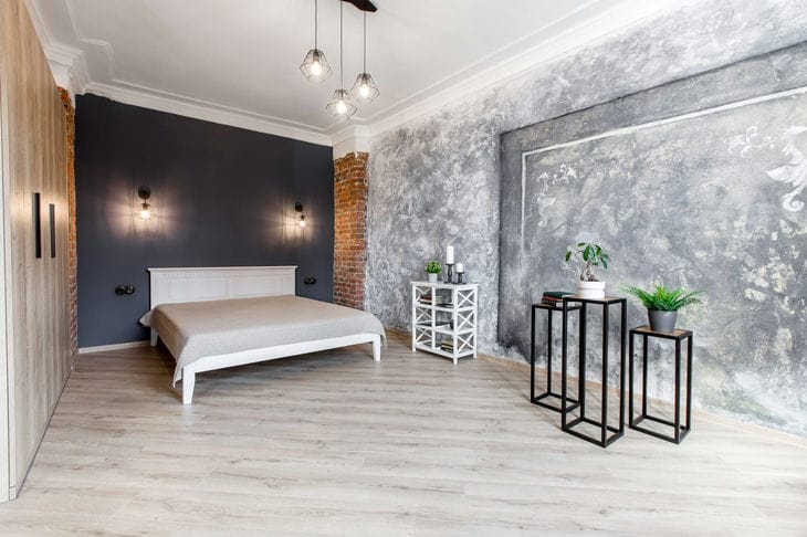 What to use for decorating walls and floors so that the interior will look like new even after 10 years Bedroom