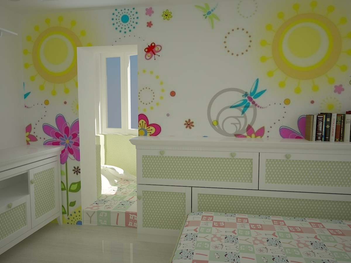 What color to paint the walls in the children's room room