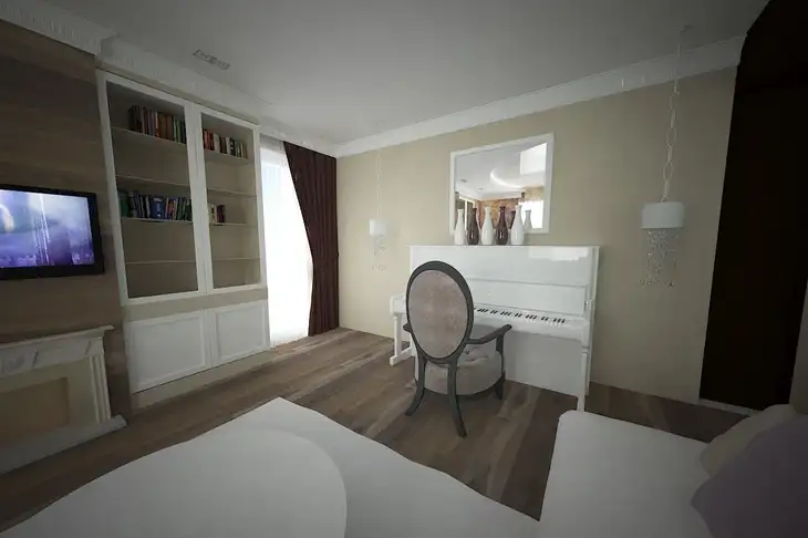 La palette doit être claire et monochrome : pourquoi un petit appartement ne doit pas nécessairement correspondre à ce stéréotype Chambre