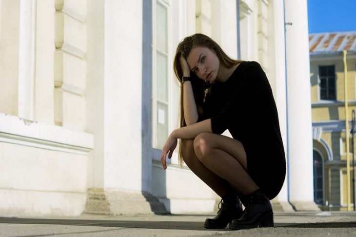 What People Who Like Black Hide: No Mysticism Young woman