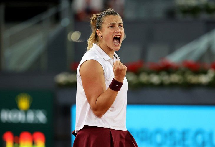 Aryna Sabalenka startete mit einem Sieg in das letzte WTA-Turnier Arina Sabalenko